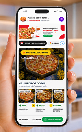 Atendimento e organização de pedidos em dispositivo móvel