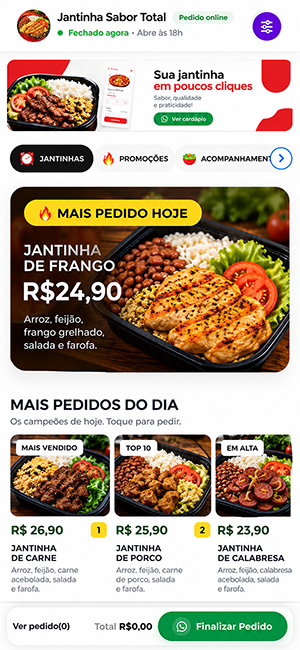 Exemplo de loja online responsiva de bicicletas